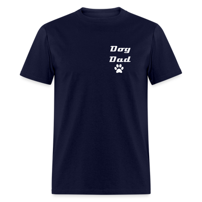 Dog Dad Unisex Classic T-Shirt - navy